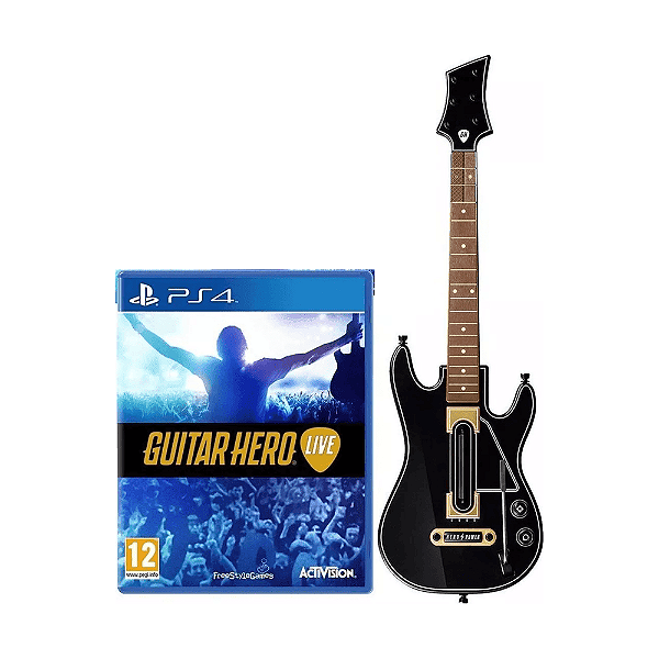 Jogo Guitar Hero Live + Guitarra PS4 Físico (Seminovo)