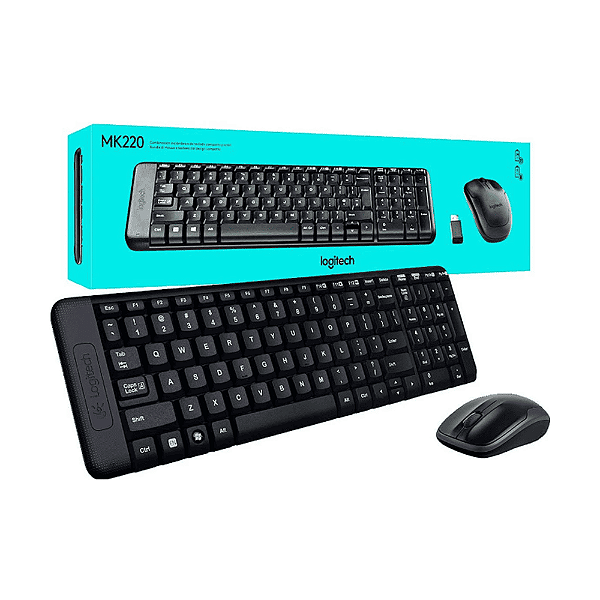 Combo Teclado e Mouse Sem Fio MK220I - Logitech