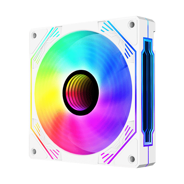 Cooler RGB Fan 12x12Cm Branco FC1397 - Hayom