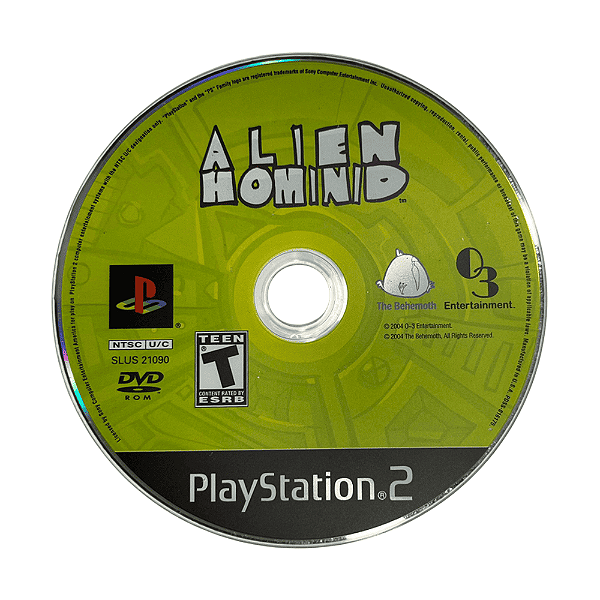 Jogo Alien Hominid PS2 Original Somente Disco (Seminovo)
