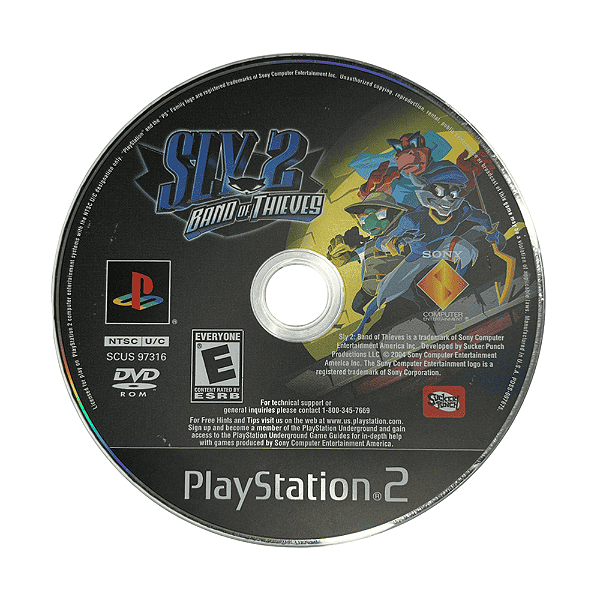 Jogo Sly 2 Band of Thieves PS2 Original Disco (Seminovo)