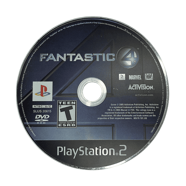 Jogo Fantastic 4 PS2 Original Somente Disco (Seminovo)