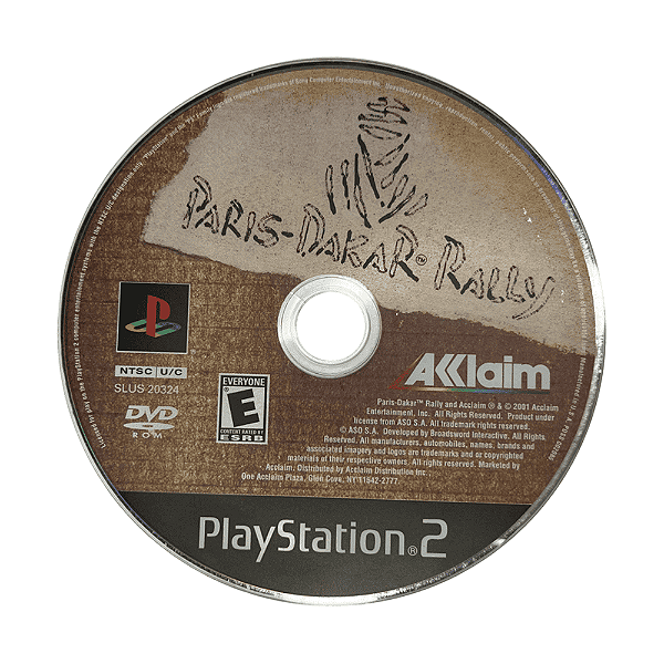 Jogo Paris-Dakar Rally PS2 Original Somente Disco (Seminovo)