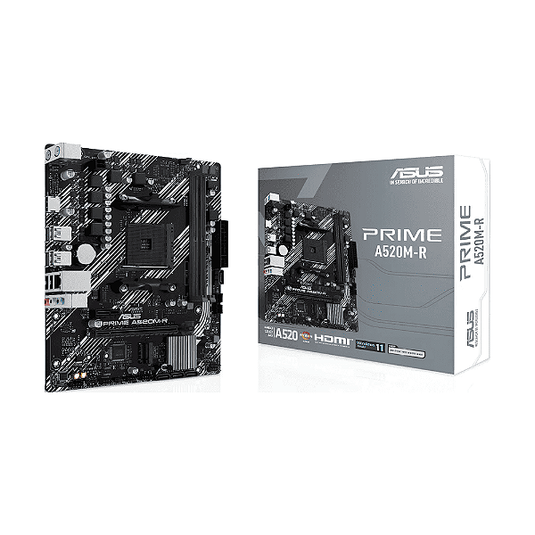 Placa Mãe Asus Prime A520M-R AMD AM4 DDR4 M.2 Nvme Hdmi