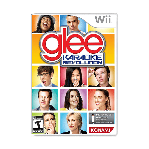 Jogo Karaoke Revolution Glee Nintendo Wii Original Seminovo