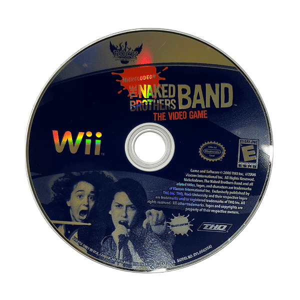Jogo Naked Brothers Band Nintendo Wii Somente Disco Seminovo