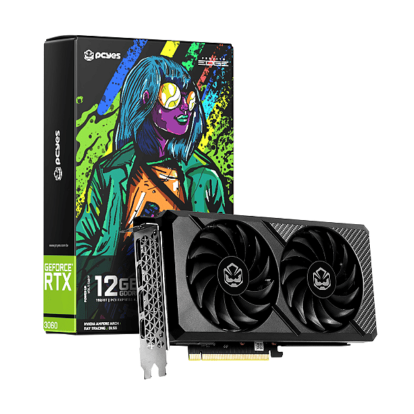 Placa de Vídeo NVIDIA GeForce RTX 3060 12GB Projeto E. Pcyes