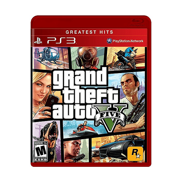 Jogo Grand Theft Auto V GTA V PS3 Físico Original (Lacrado)