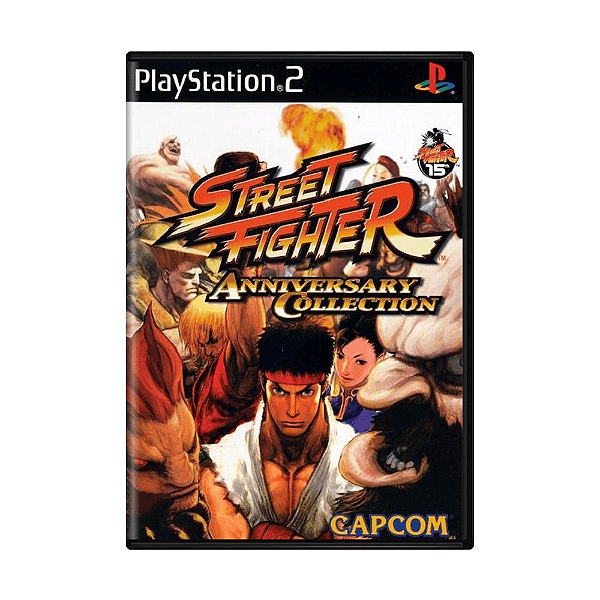 Jogo Street Fighter Anniversary Collec. PS2 Original Lacrado
