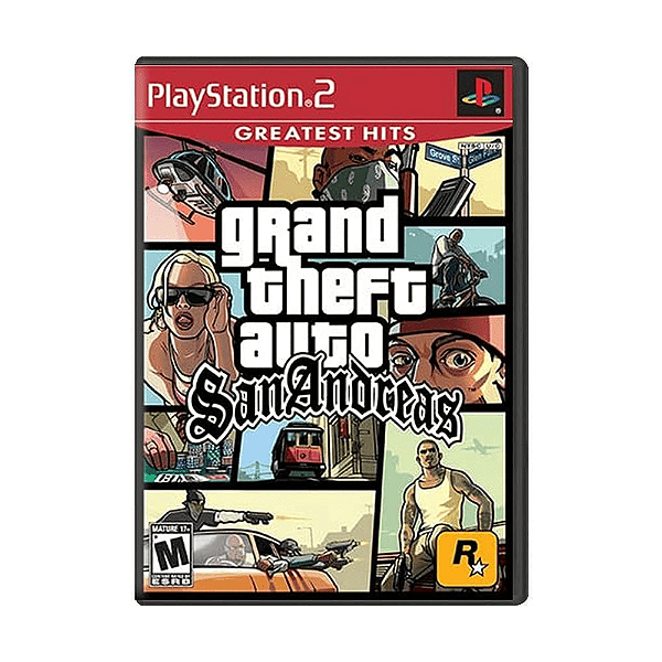 Jogo GTA San Andreas Hits PS2 Físico Original (Lacrado)