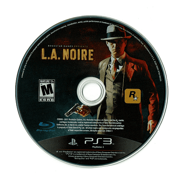 Jogo L.A. Noire PS3 Somente Disco (Seminovo)