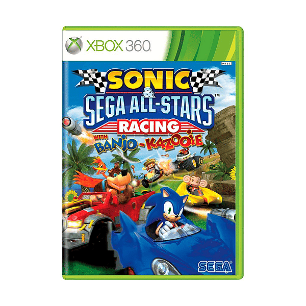 Jogo Sonic e Sega All-Stars Racing Xbox 360 Físico Seminovo
