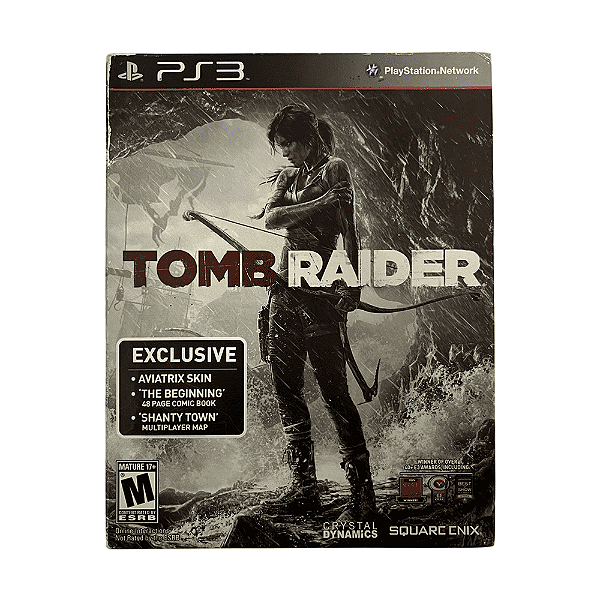 Jogo Tomb Raider Edição Limitada Comic Book PS3 Seminovo