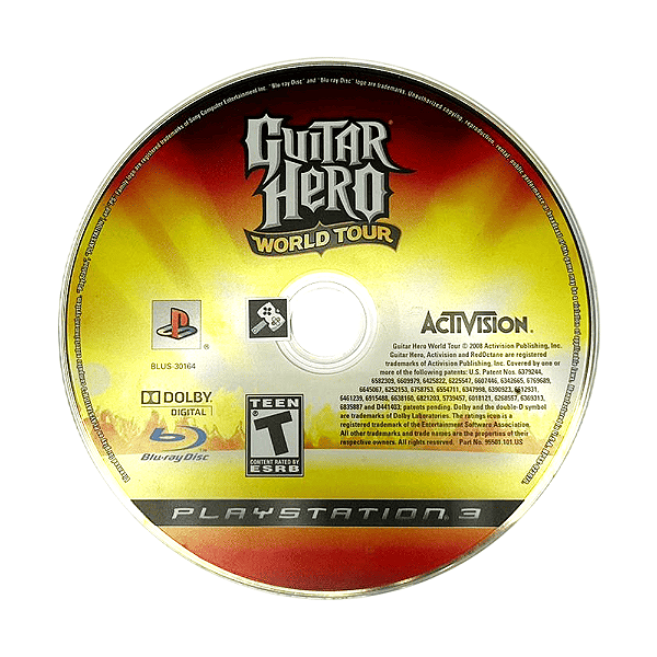 Jogo Guitar Hero World Tour PS3 Somente Disco (Seminovo)