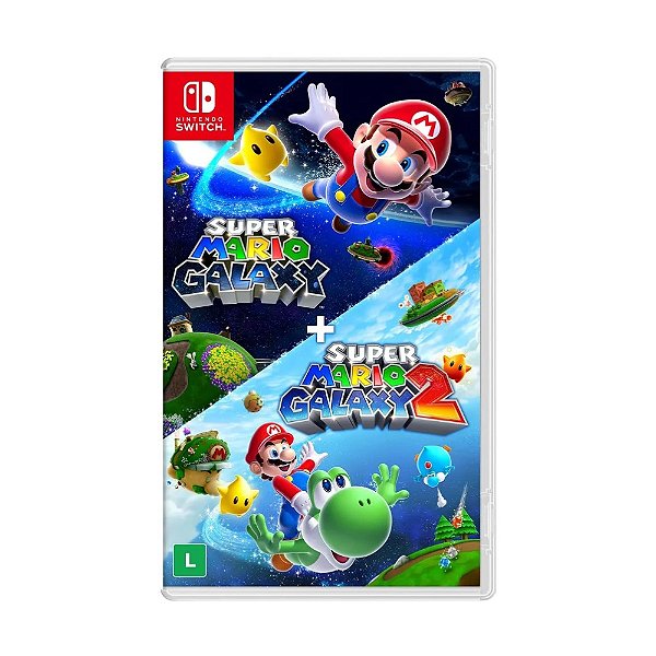 Jogo Super Mario Galaxy + Galaxy 2 Nintendo Switch Seminovo