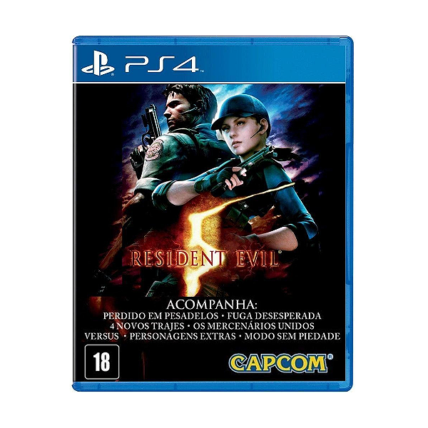 Jogo Resident Evil 5 PS4 Mídia Física Original (Seminovo)