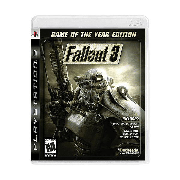 Jogo Fallout 3 GOTY PS3 Mídia Física Original (Seminovo)