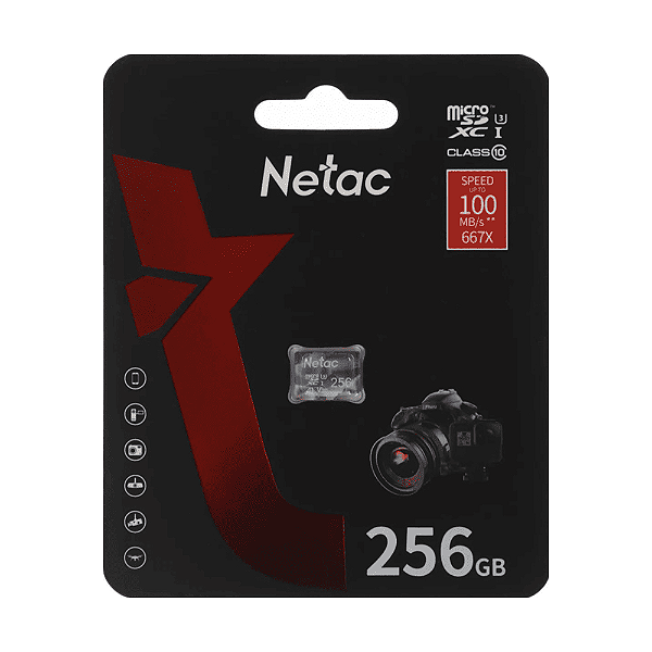 Cartão de Memória Micro Sd 256GB P500 Extreme Pro - Netac
