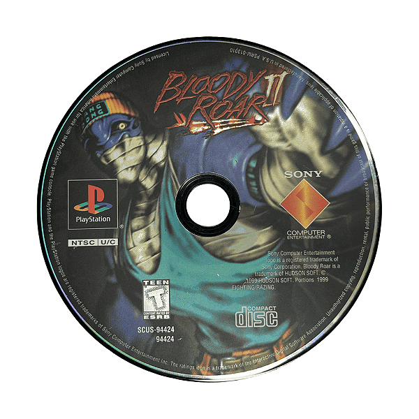 Jogo Bloody Roar II PS1 Original Somente Disco (Seminovo)