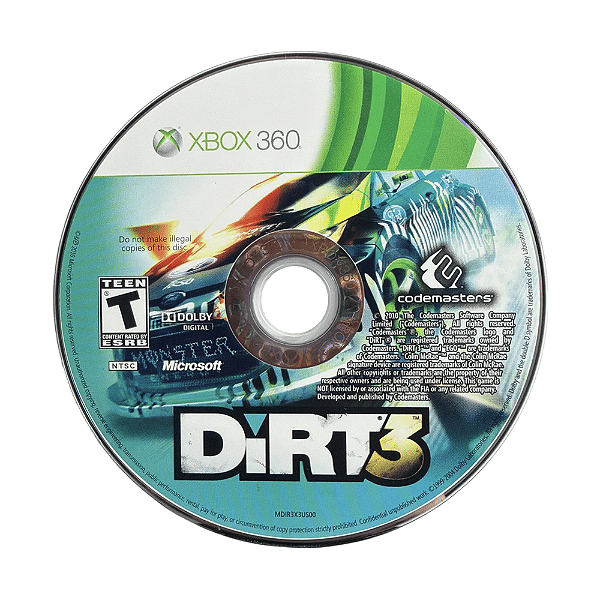 Jogo Dirt 3 Xbox 360 Somente Disco Original (Seminovo)