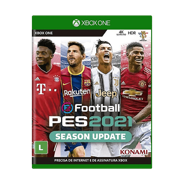 Jogo eFootball PES 2021 Xbox One Físico Original (Seminovo)