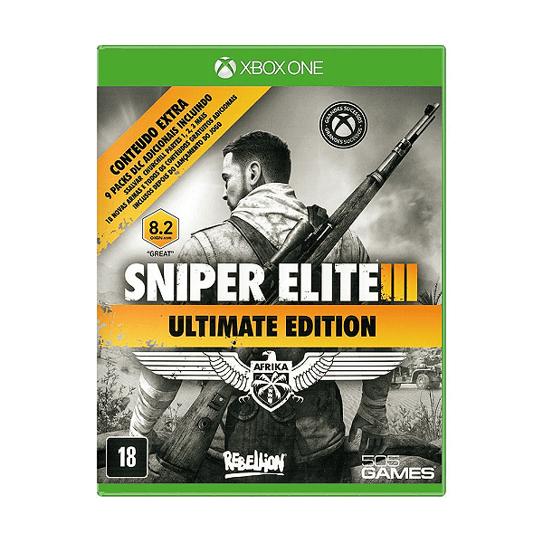 Jogo Sniper Elite III Ultimate Ed. Xbox One Físico Seminovo