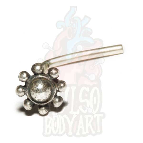 Piercing de Nariz Prata Flor Leilah