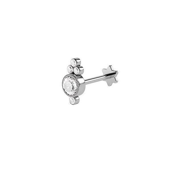 Piercing Trinity Duplo Brilhoso