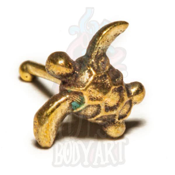 Piercing de Nariz Bronze Tartaruga