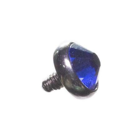 Jóia Microdermal Cristal Azul Escuro
