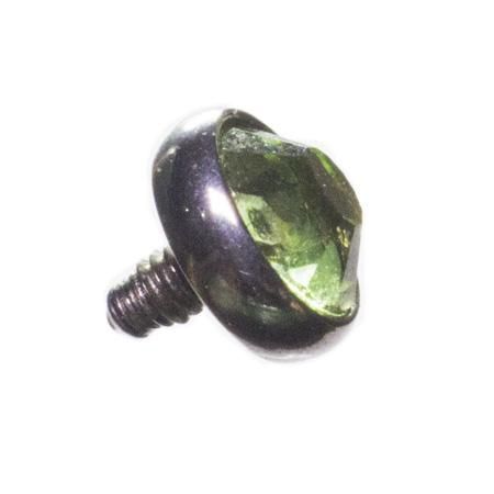 Joia Microdermal Cristal Verde