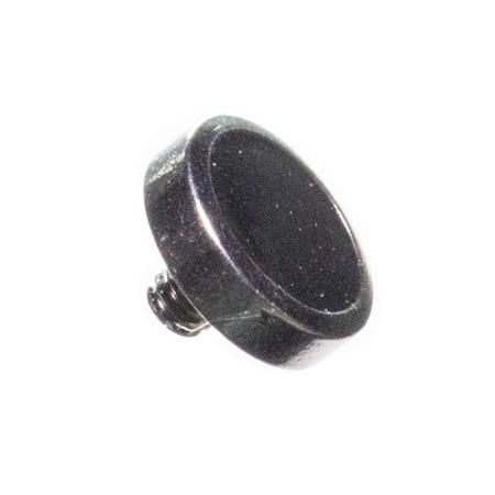 Jóia Microdermal Cristal Preto Fosco