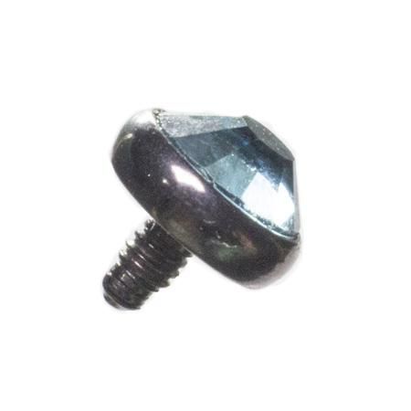 Jóia Microdermal Cristal Azul Claro
