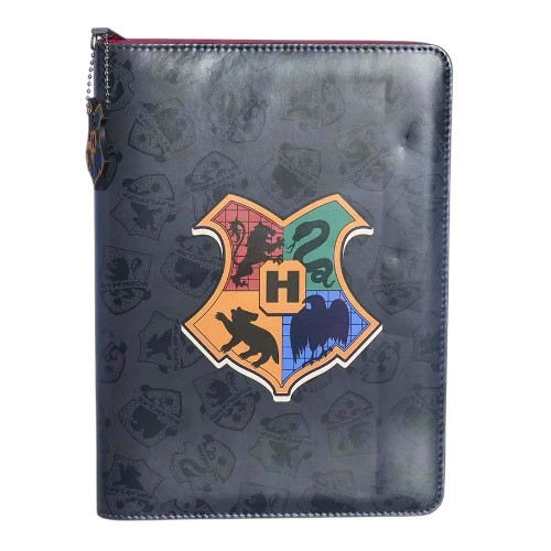 Caderno Harry Potter com Pasta Organizadora Hogwarts A5 – Capa com Zíper e Bloco de Notas Oficial