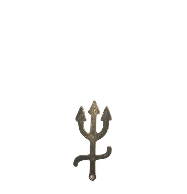 PINGENTE GARFO FEMEA SIMPLES DOURADO