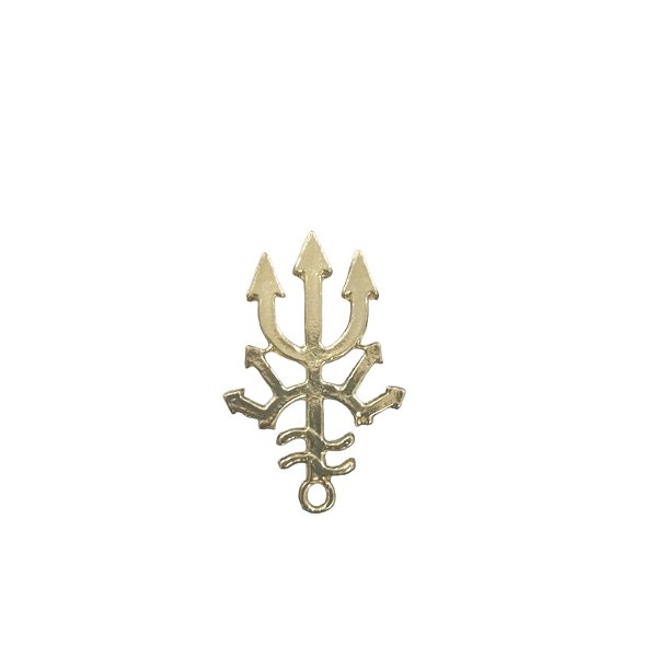 PINGENTE TRIDENTE FEMEA 4 SETAS DOURADO