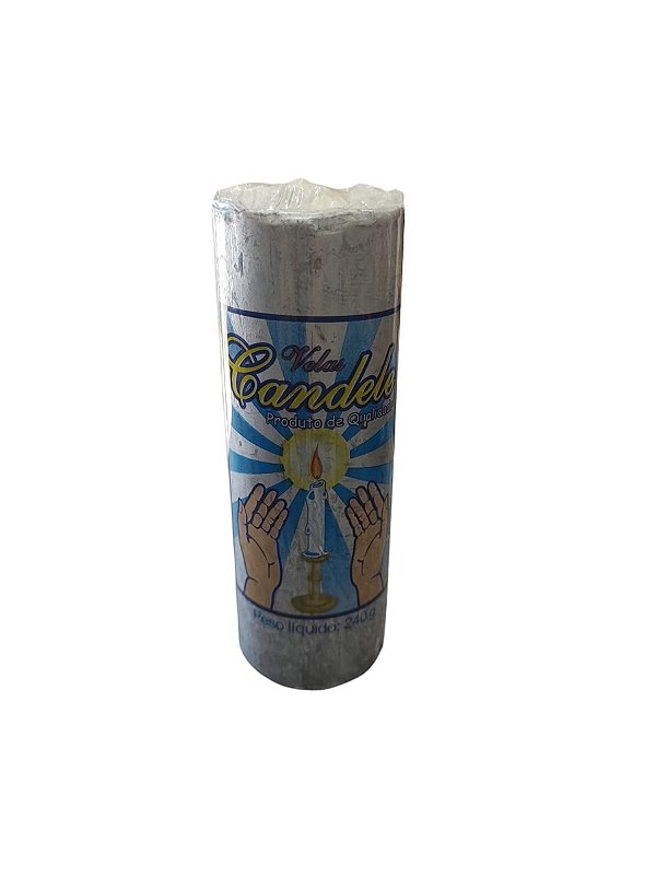 VELA 7 DIAS PRATA 240 GR