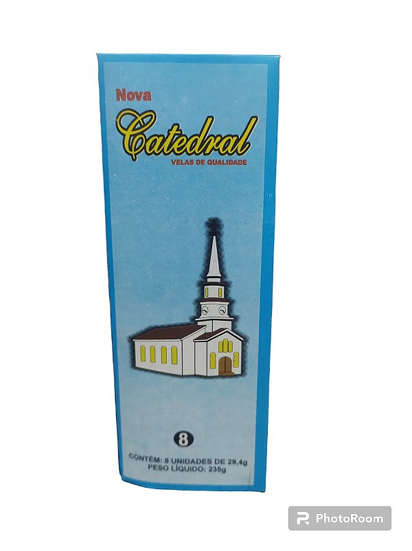 VELA FINA BRANCA Nº 8 CX C/8
