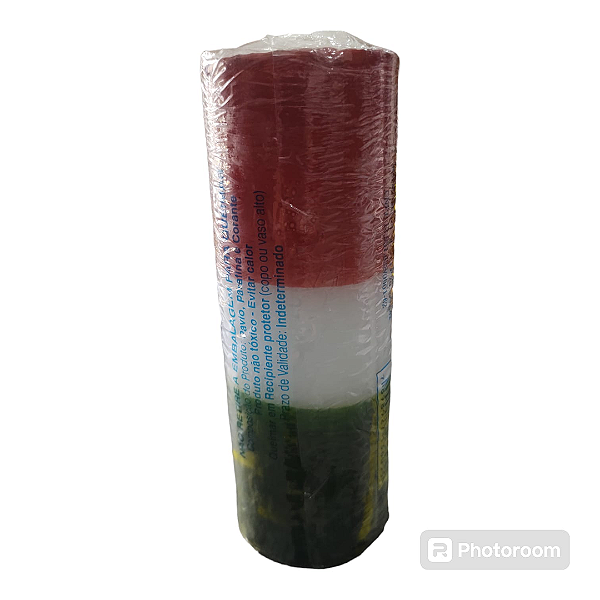VELA 7 DIAS VERDE / VERMELHA E BRANCA 240 GR