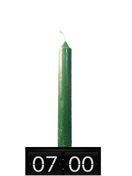 VELA 7 HORAS VERDE