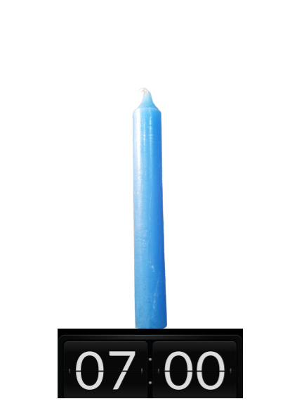 VELA 7 HORAS AZUL CLARA
