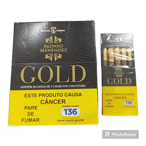 CIGARRILHA GOLD C/ PITEIRA CX