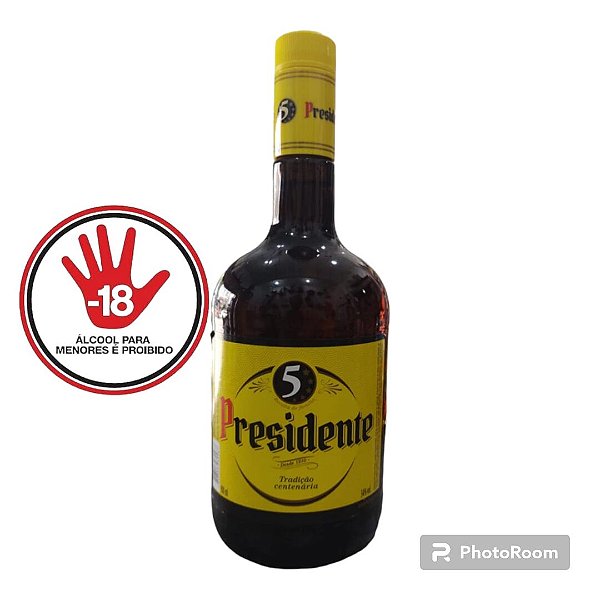 BEBIDA CONHAQUE PRESIDENTE 900 ML