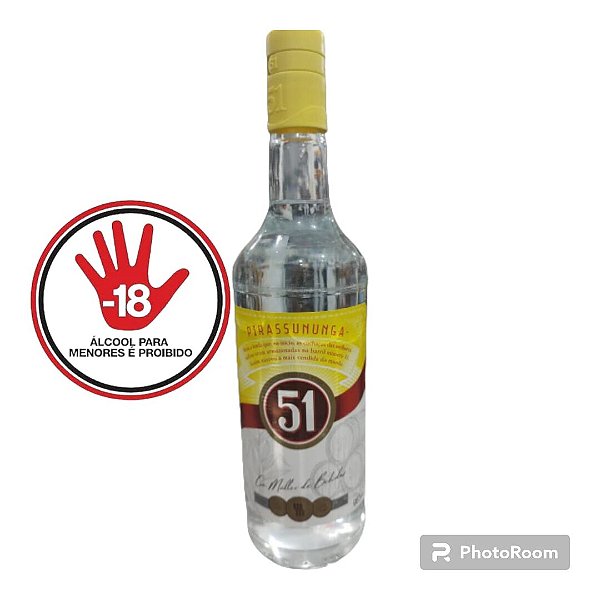 BEBIDA CACHACA 51 PIRASSUNUNGA 965 ML