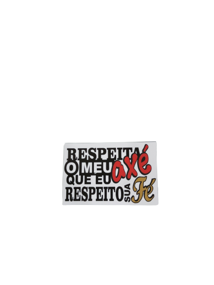 ADESIVO RESPEITA MEU AXÉ 41