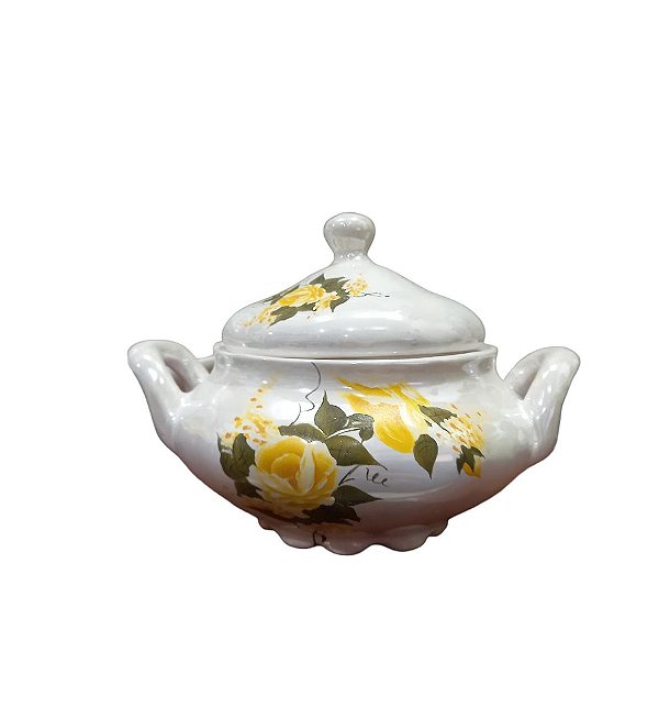 SOPEIRA DE LOUÇA FLOR AMARELA MÉDIA