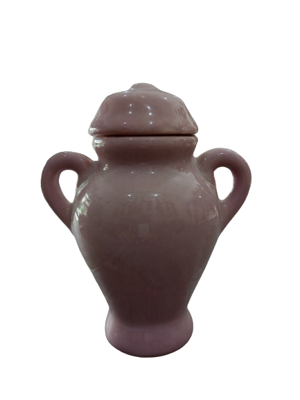 QUARTINHA DE LOUÇA ROSA COM ALÇA 13CM