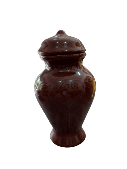 QUARTINHA DE LOUÇA MARROM SEM ALÇA 13CM