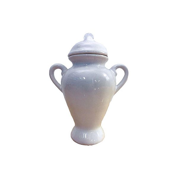 QUARTINHA DE LOUÇA BRANCA 16 CM C/ ASA