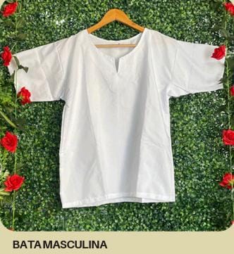 BATA MASCULINA M DE MICROFIBRA